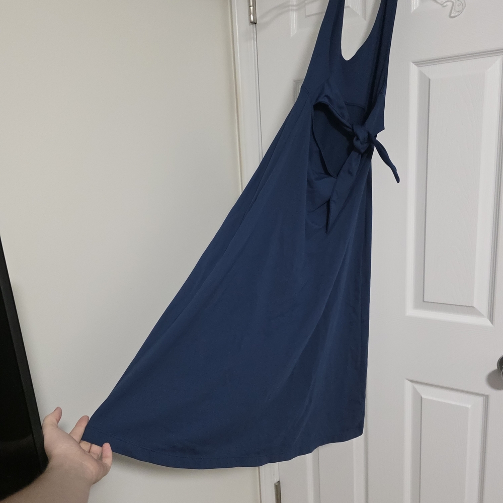 Women's Medium Blue Patagonia Halter Dress - Picture 2 of 4